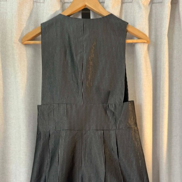 Theory Deanne Structured Grey Silver Sleeveless Mini dress with Pockets - sz 4 - Picture 5 of 6